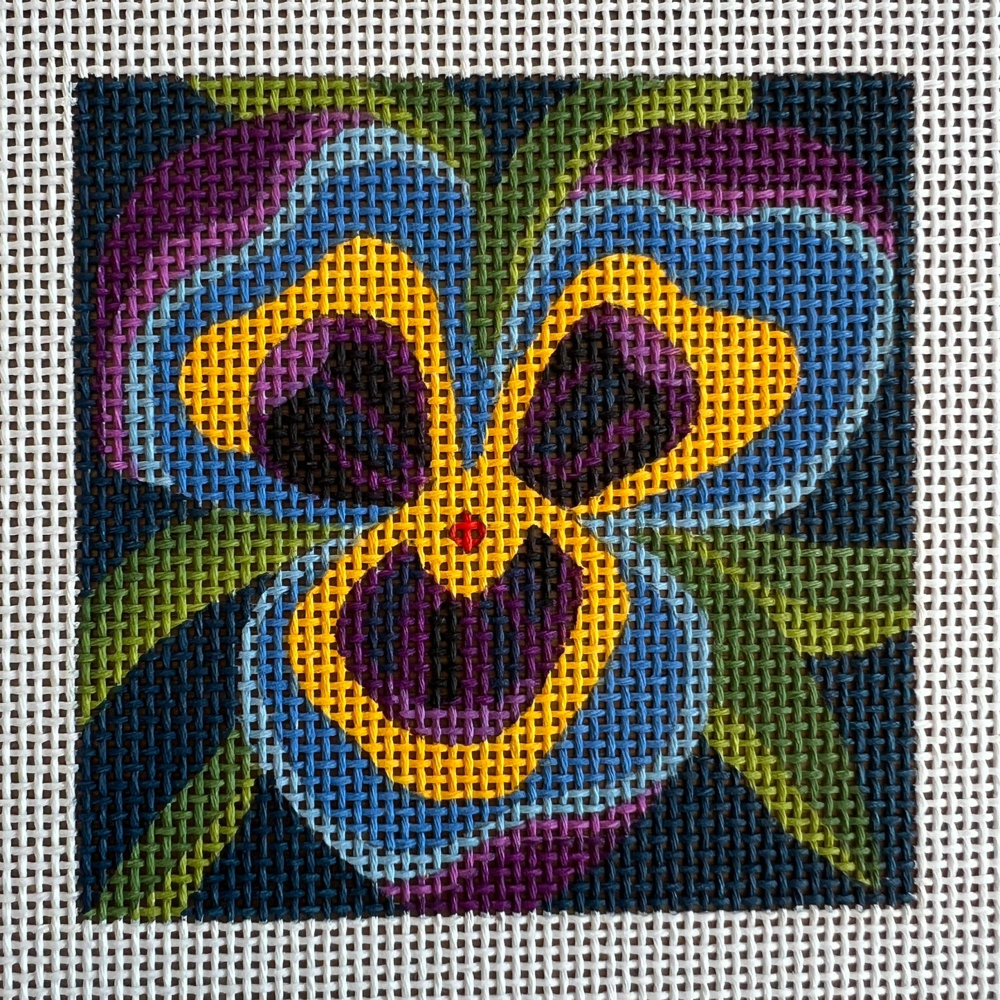 Purple Pansy Coaster