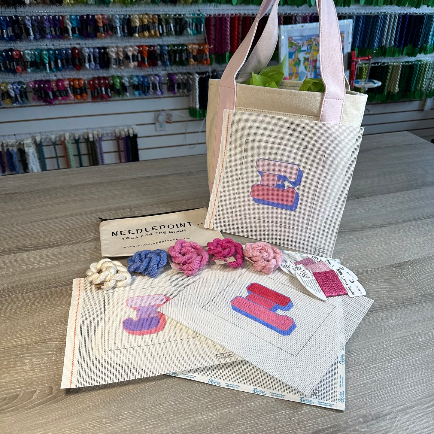 Pink Letter Initial E