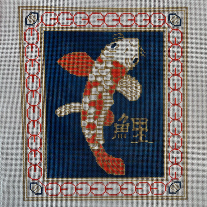 Koi on Blue