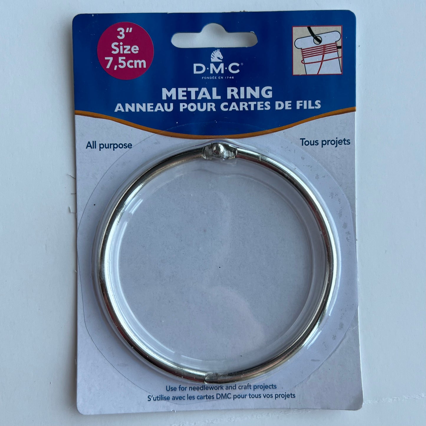 3" Metal Ring for Threads