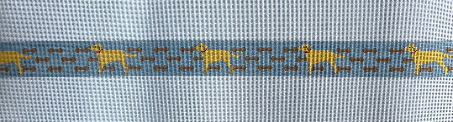 Yellow Lab Dog Bone Belt