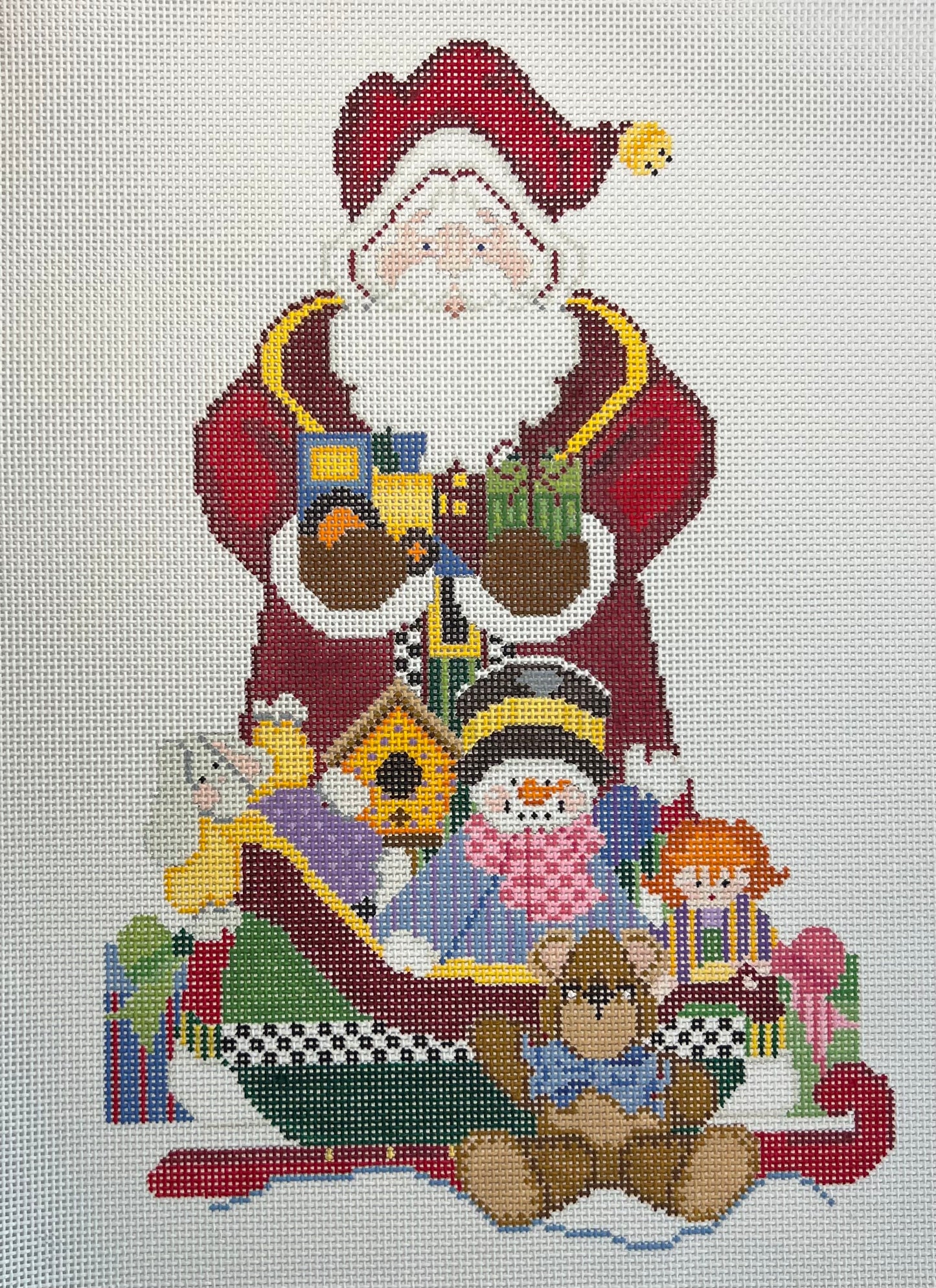 Santa with Toys and Sleigh