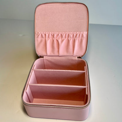 Square Leather Self-Finishing Jewelry Box 6"