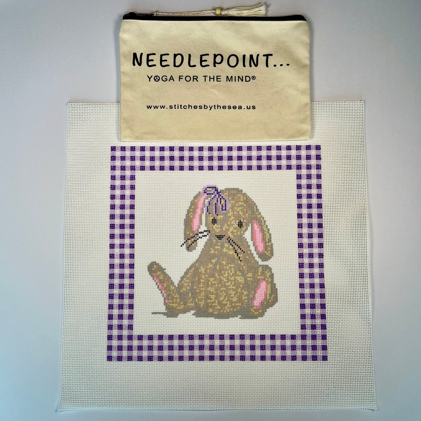 Purple Gingham Bunny Rabbit