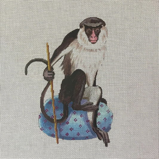 Monkey on Cushion