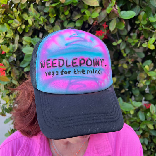 Needlepoint... Yoga For The Mind Baseball Hats