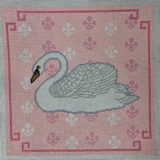 Swan on Pink