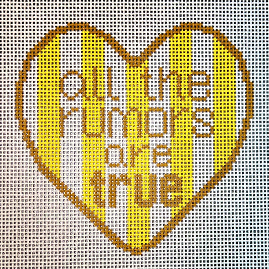 All The Rumors Are True Striped Heart