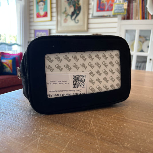 Black Self-Finishing Cosmetic Bag