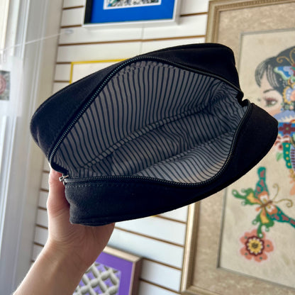 Black Self-Finishing Cosmetic Bag