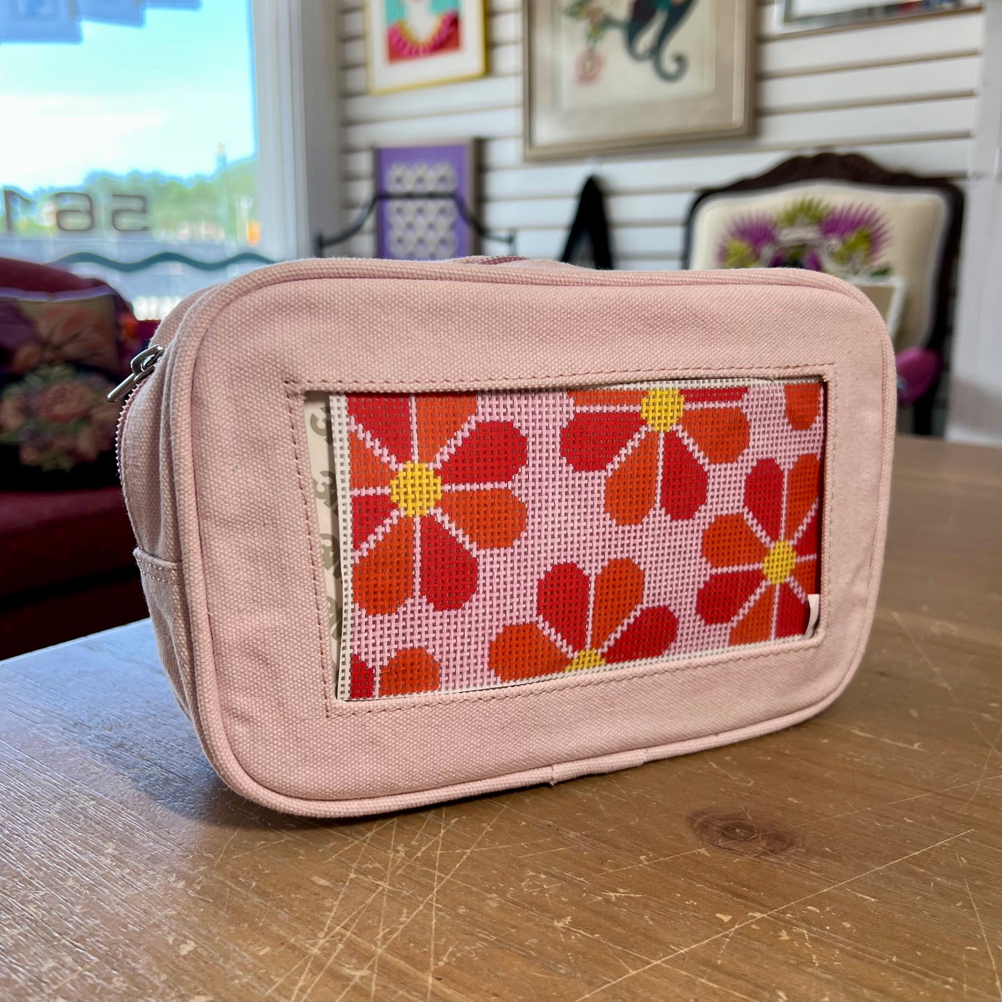 Light Pink Self-Finishing Cosmetic Bag