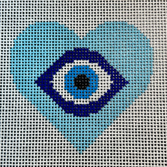 Evil Eye Heart Blue