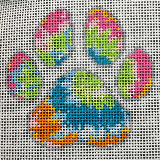 Tye Dye Dog Paw