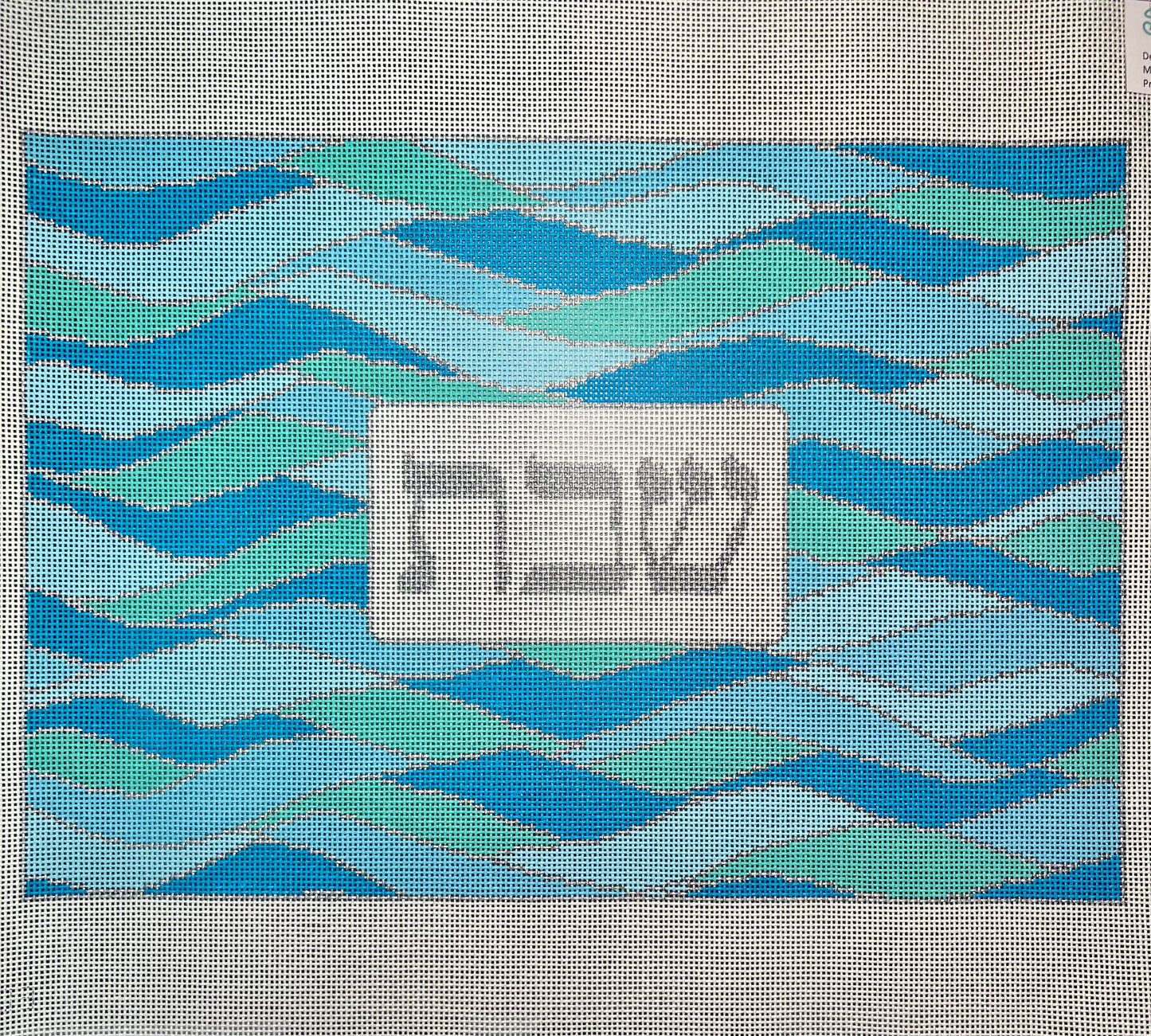 Atlantic Waves Challah Cover