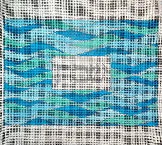 Atlantic Waves Challah Cover
