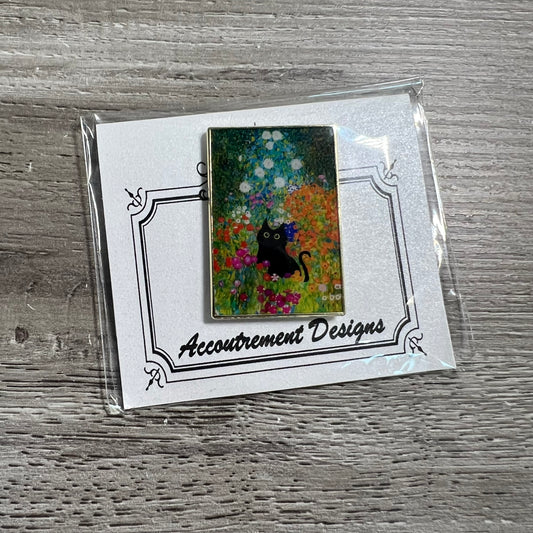 Cat in the Grass Magnet