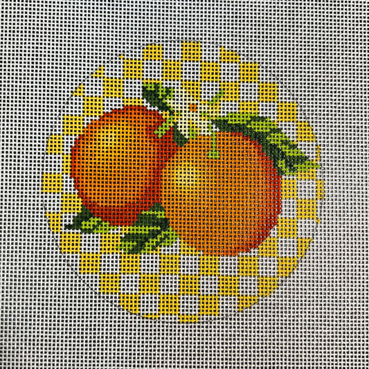 Oranges Ornament 4" Round