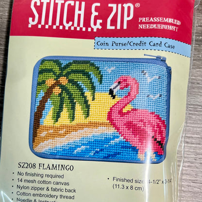 Stitch and Zip Coin Pouch