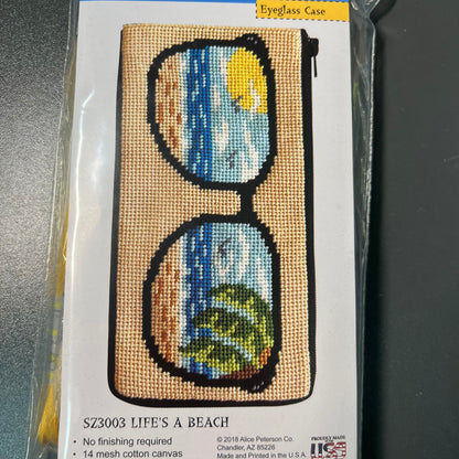 Stitch and Zip Eyeglass Case