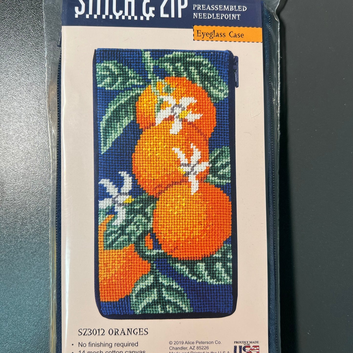 Stitch and Zip Eyeglass Case