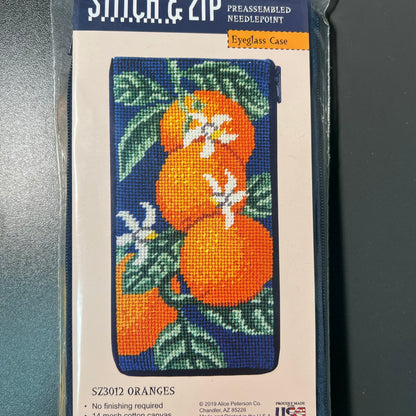 Stitch and Zip Eyeglass Case