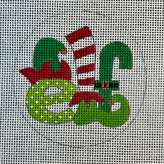 Elf Ornament Round 4"
