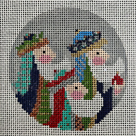 Three Wise Men 4" Round Ornament