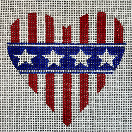 Stars and Stripes Heart