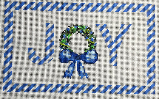 Blue Joy with Ribbon Wreath