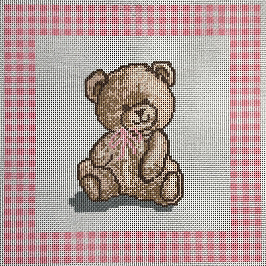 Pink Gingham Teddy Bear