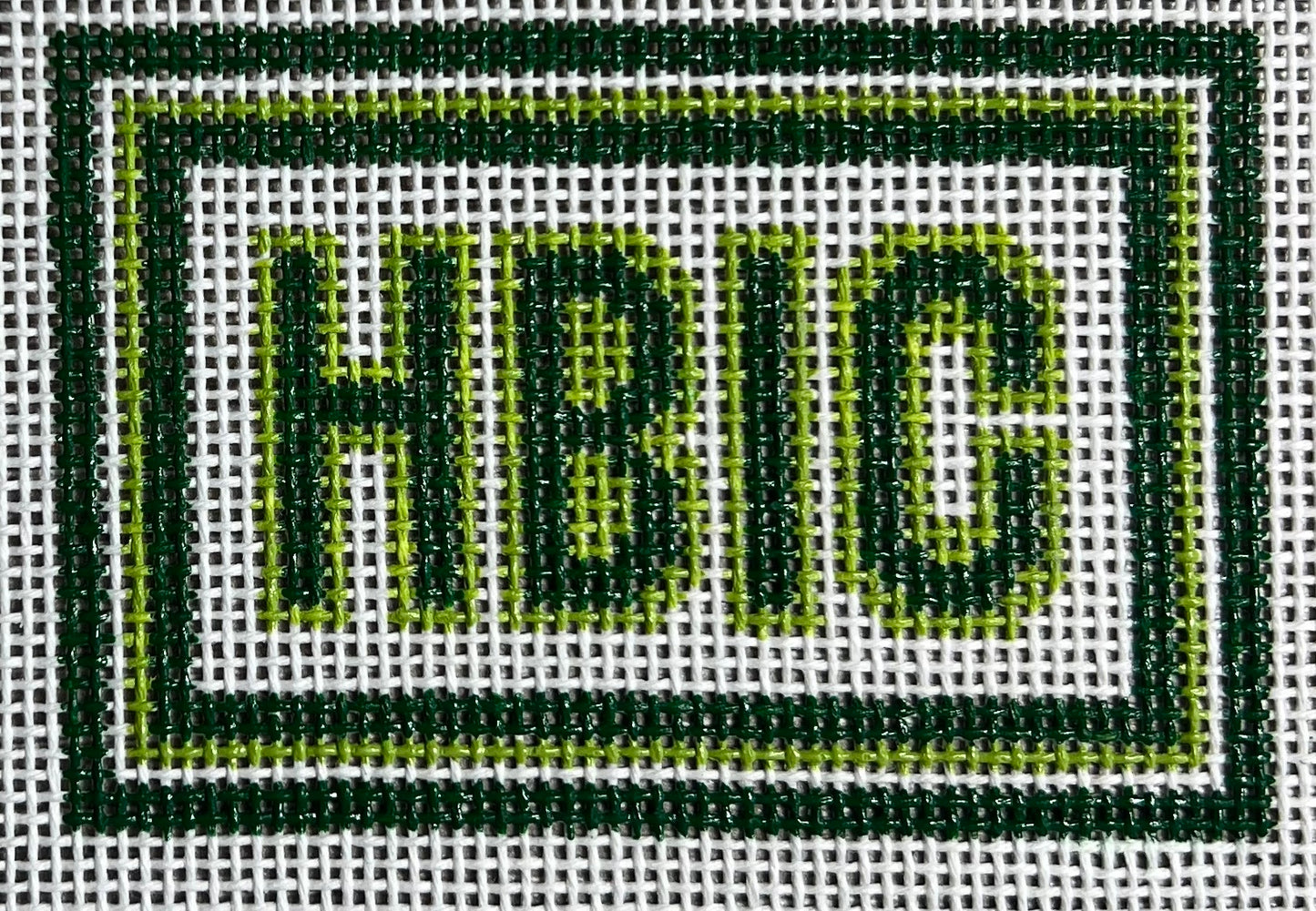 Green HBIC 3" x 2" Luggage Tag