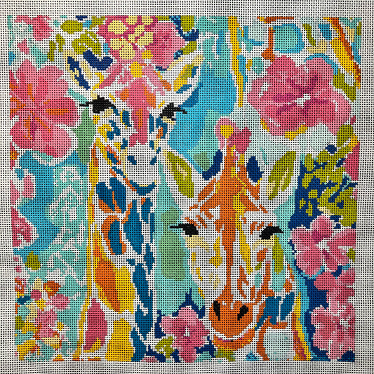 Colorful Giraffes