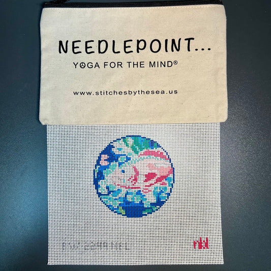 Preppy Fish 4" Round Ornament