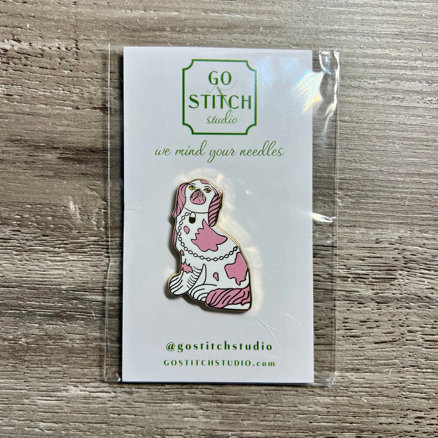 Pink Staffordshire Dog Magnet