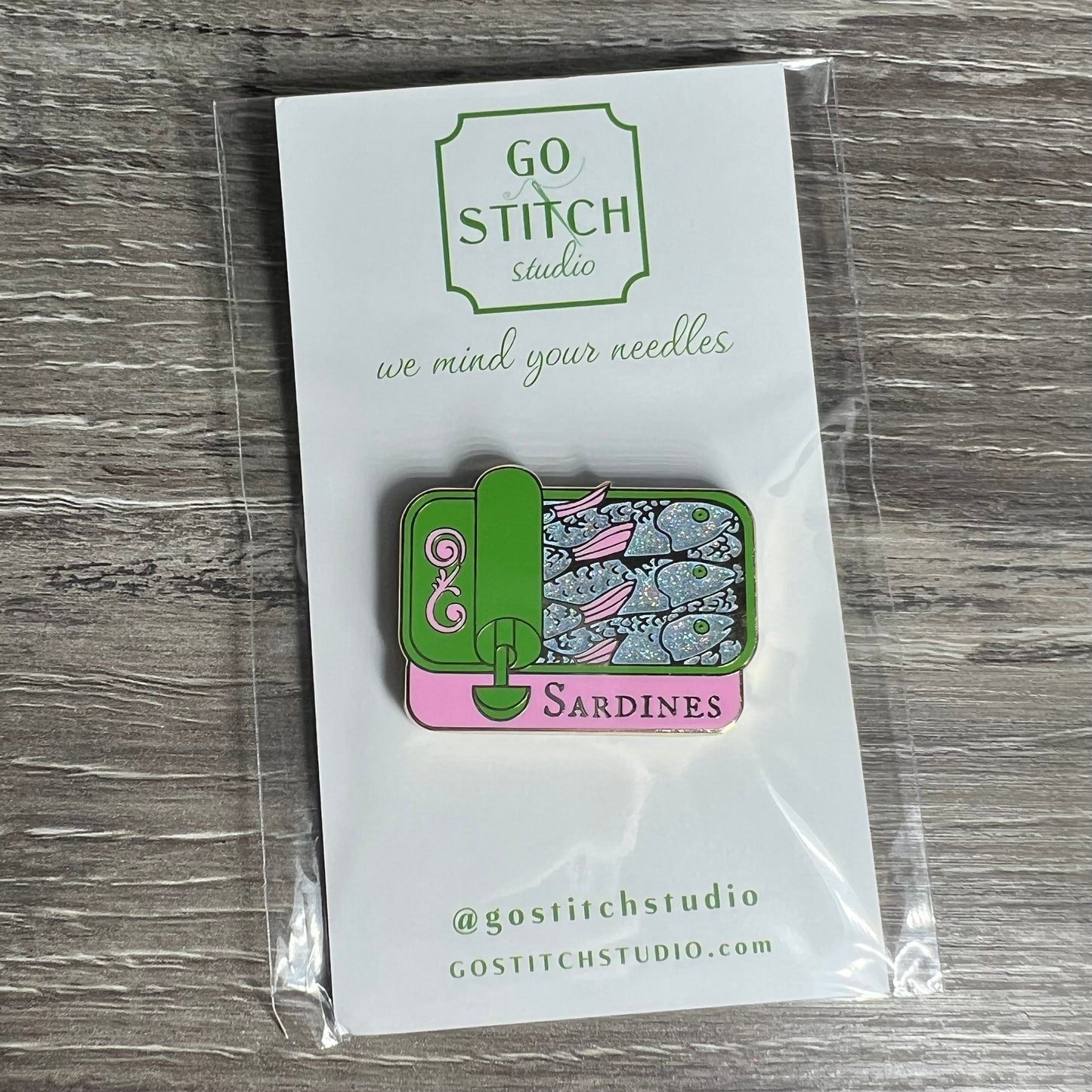 Pink Sardine Can Magnet