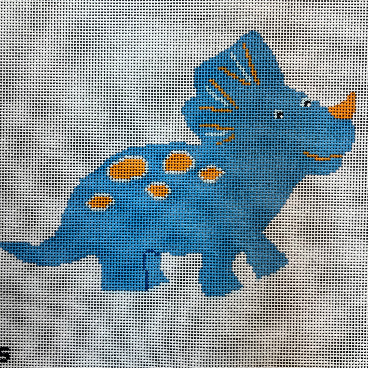 Blue Triceratops Dinosaur