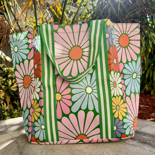 Colorful Daisy Tote Bag