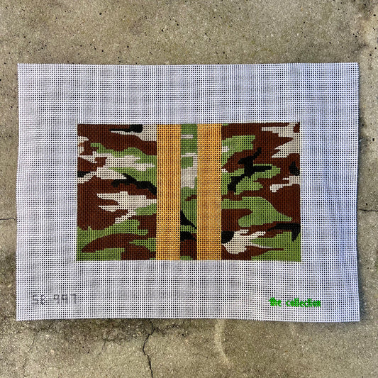 Camouflage Gold Strip Pouch