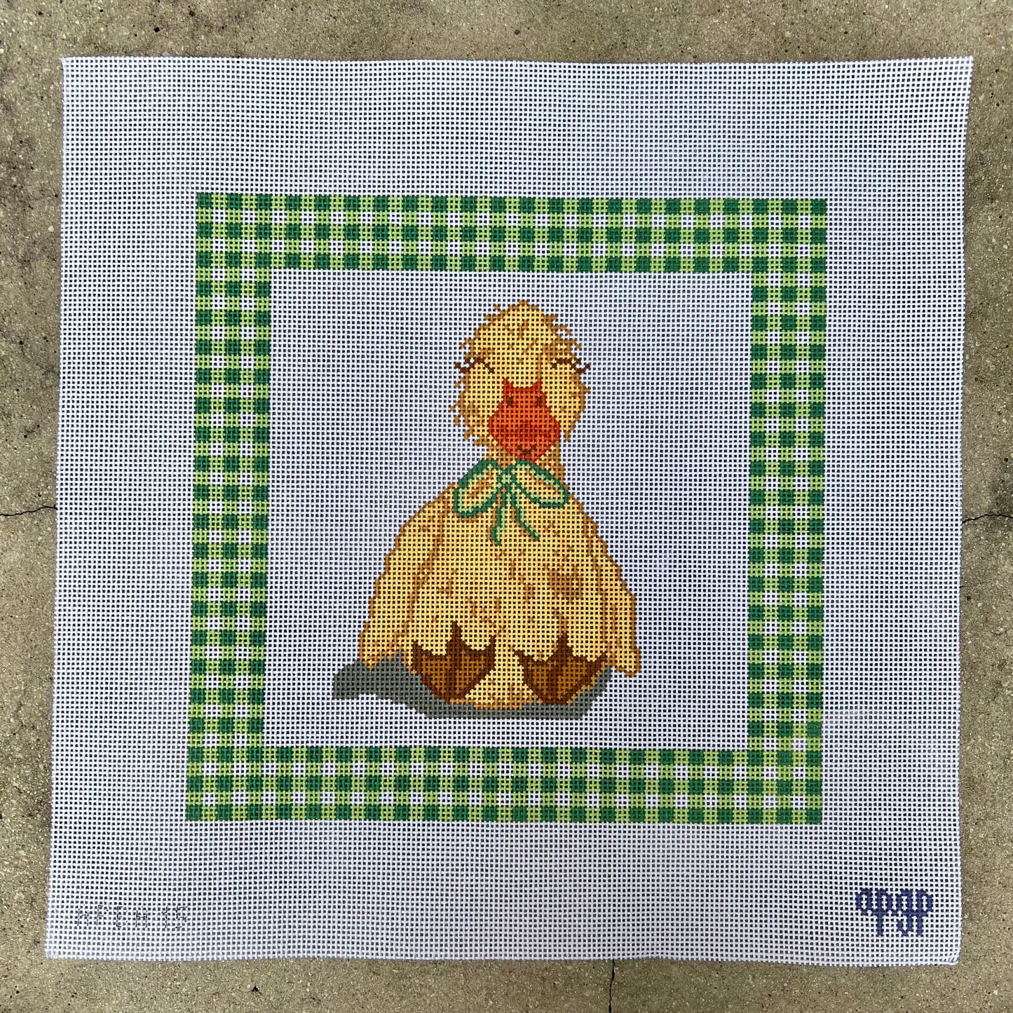 Green Gingham Ducky