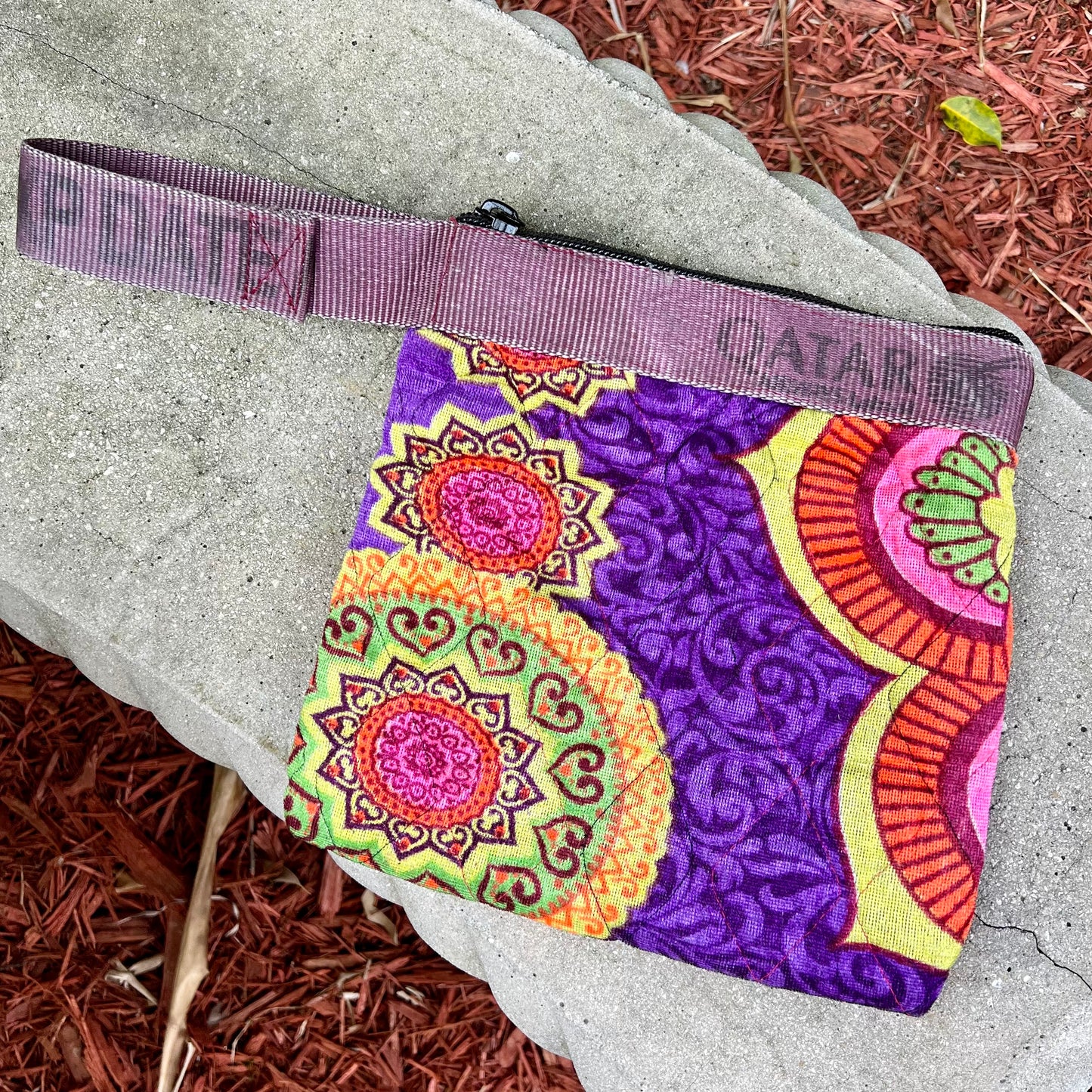 Airline Strap Recycled Fabric Pouch