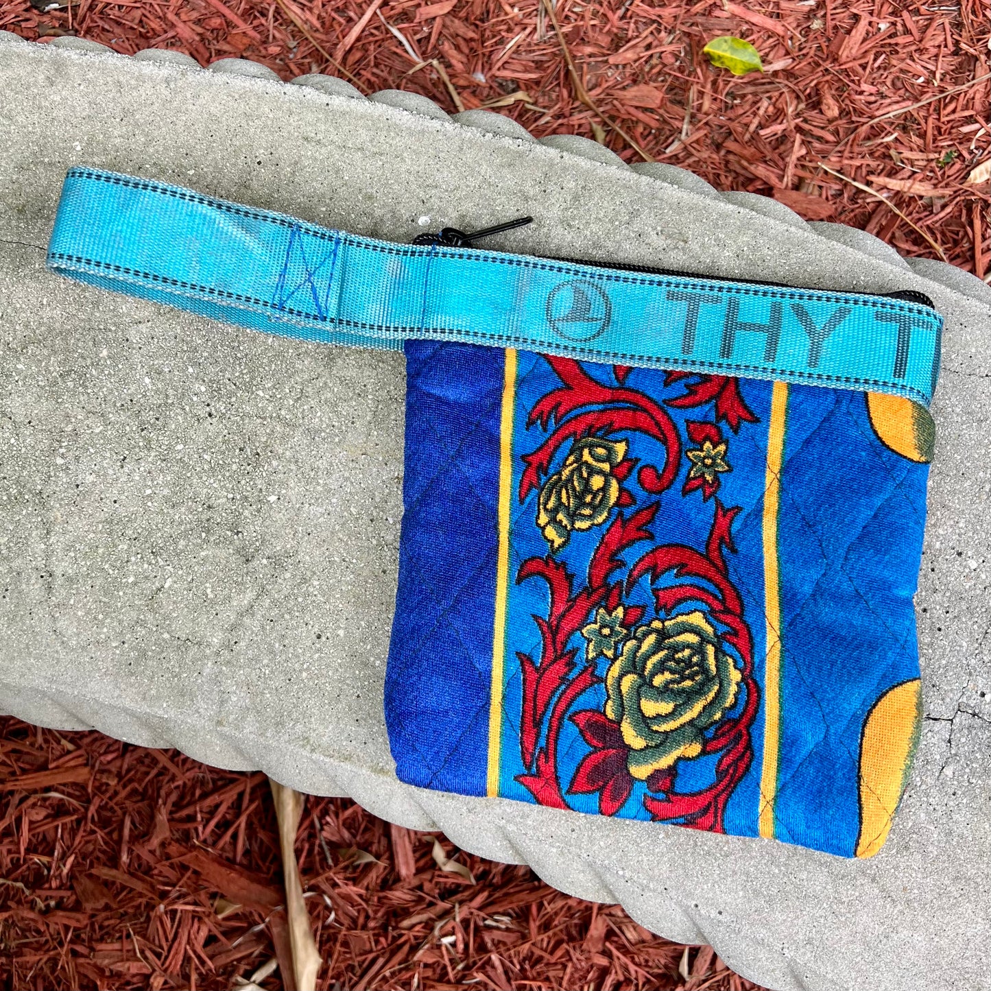 Airline Strap Recycled Fabric Pouch