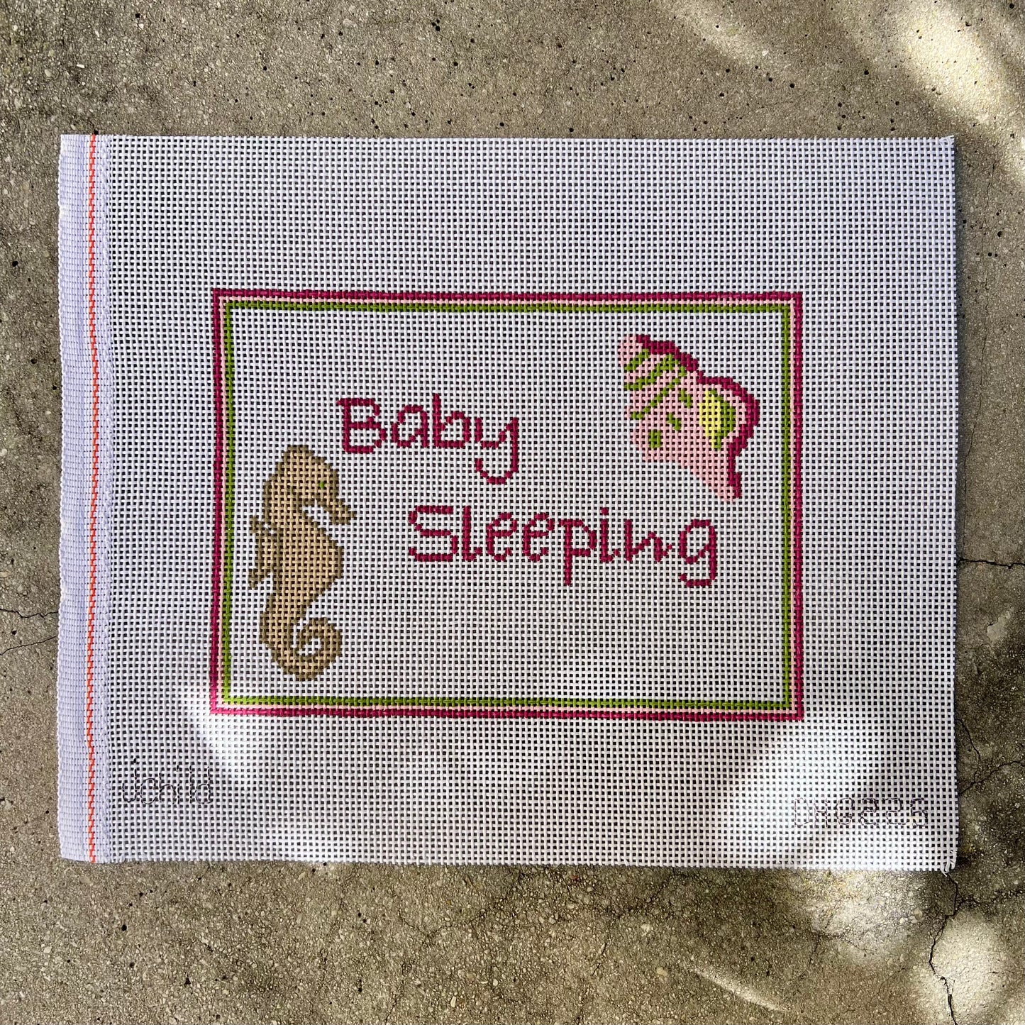 Baby Sleeping Sea Horse Pink
