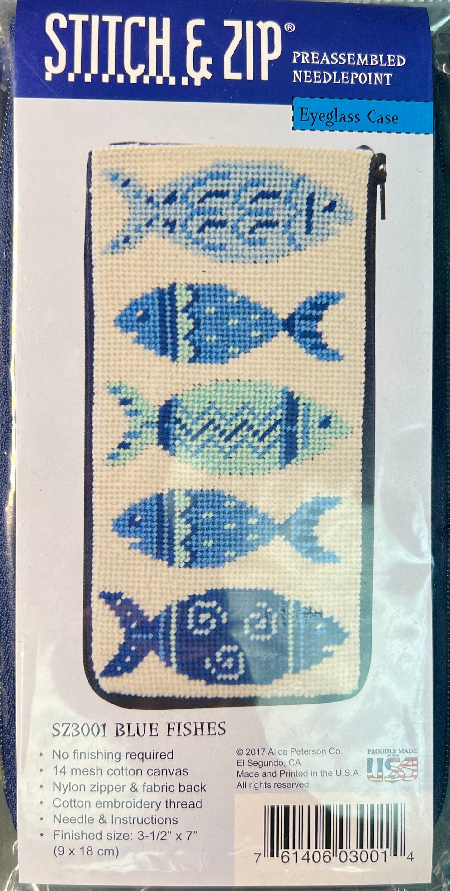 Stitch and Zip Eyeglass Case