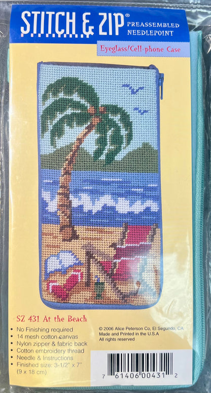 Stitch and Zip Eyeglass Case