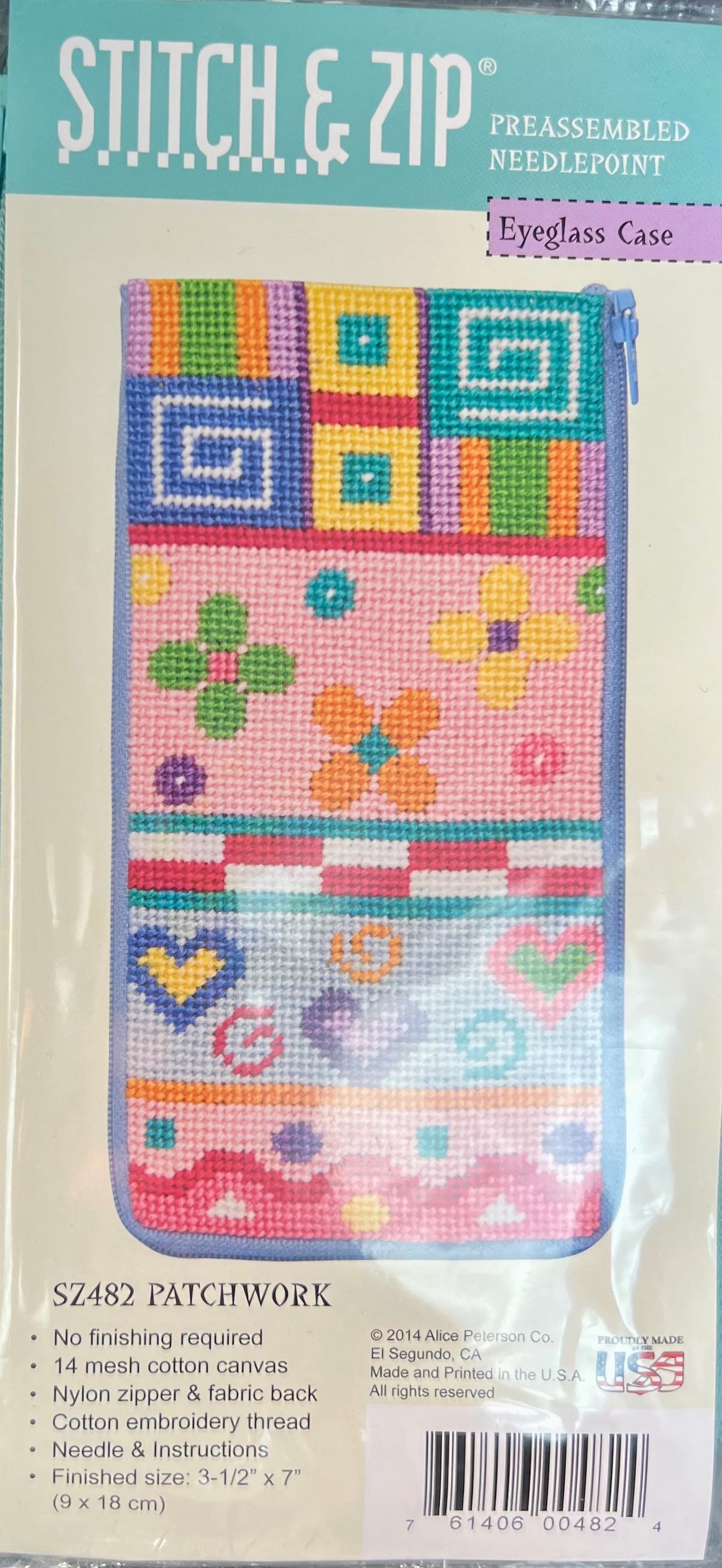 Stitch and Zip Eyeglass Case