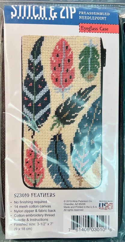 Stitch and Zip Eyeglass Case