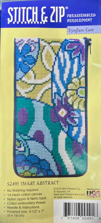 Stitch and Zip Eyeglass Case
