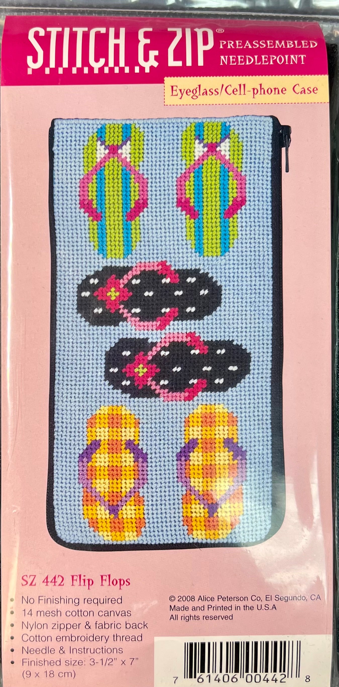 Stitch and Zip Eyeglass Case