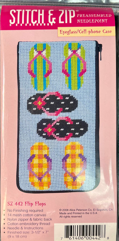 Stitch and Zip Eyeglass Case