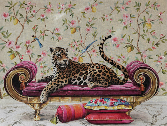 Lounging Cheetah Tapestry